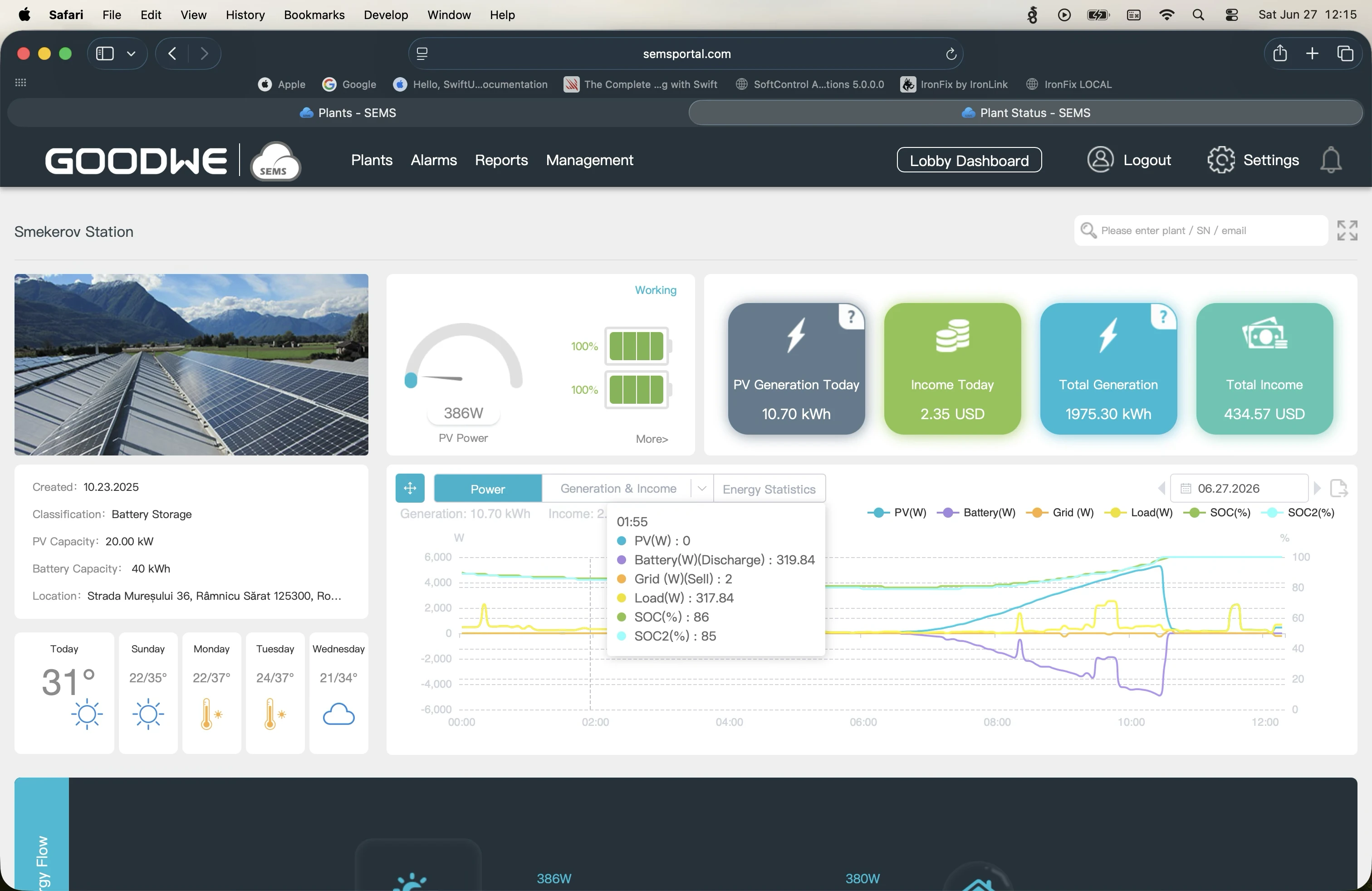 On-grid and off-grid photovoltaic systems